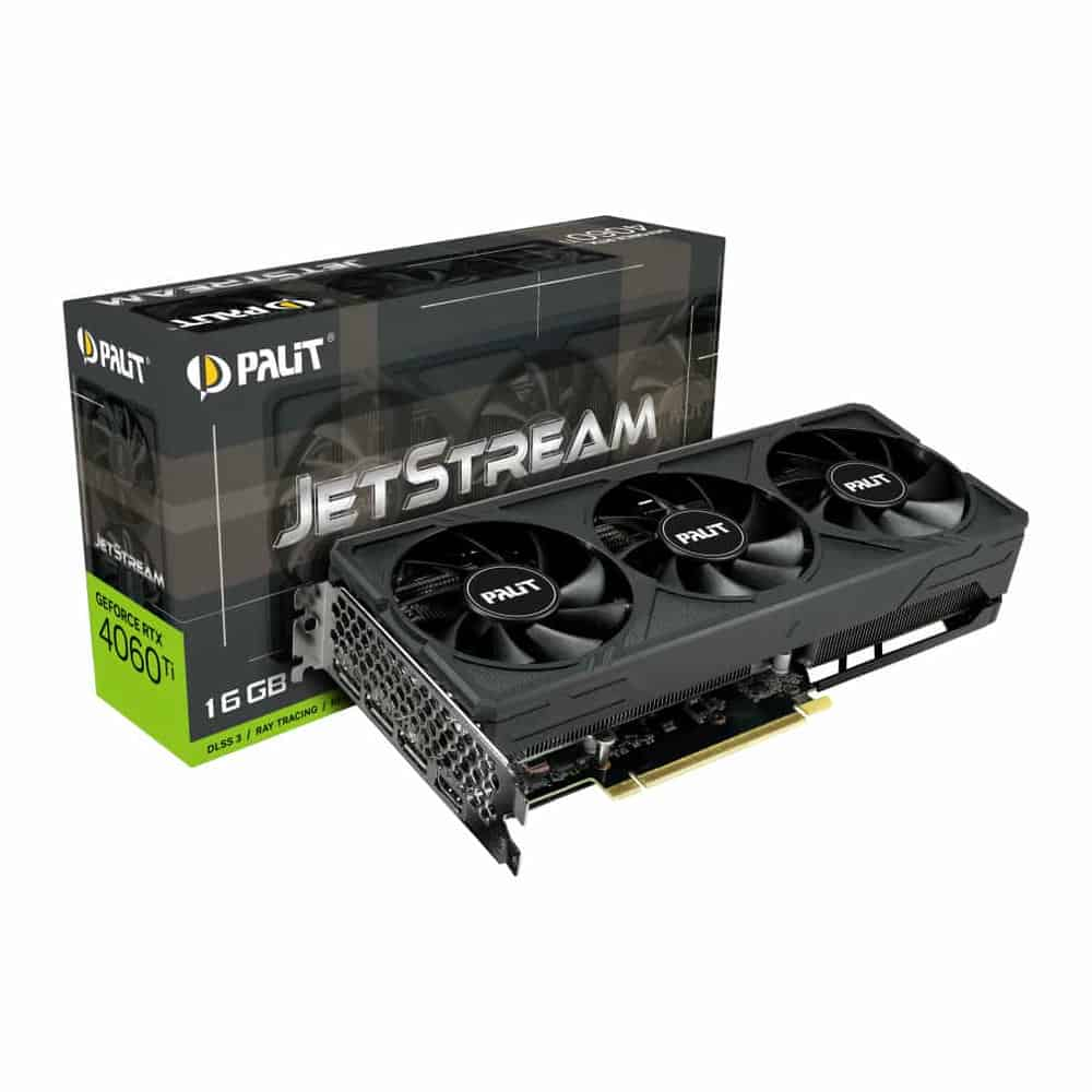 Palit NVIDIA GeForce RTX 4060 Ti 16GB Jetstream Ada Lovelace Graphics Card